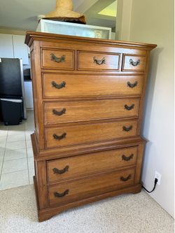 Vintage Solid Wood Dresser