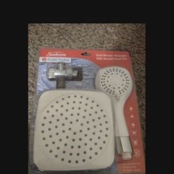 Brand New Sunbeam 5 Functions Dual Shower Massager With Rainfall Head Set 