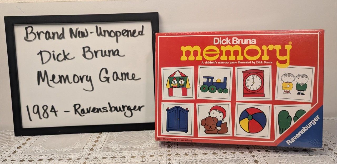 Vintage Dick Bruna Memory Game 1984- New Unopened