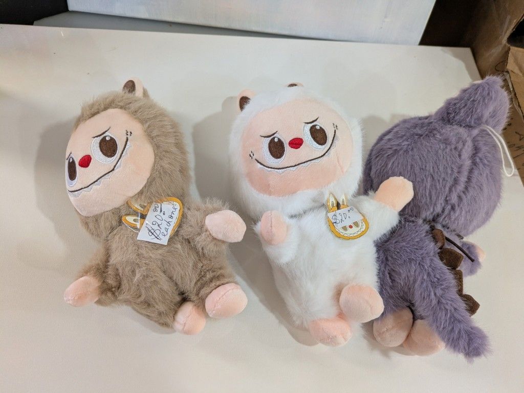 Labubu plushies