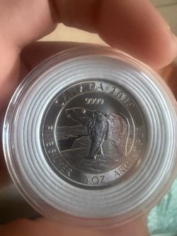 2019 Canada 1.5 oz Fine Silver Polar Bear Coin