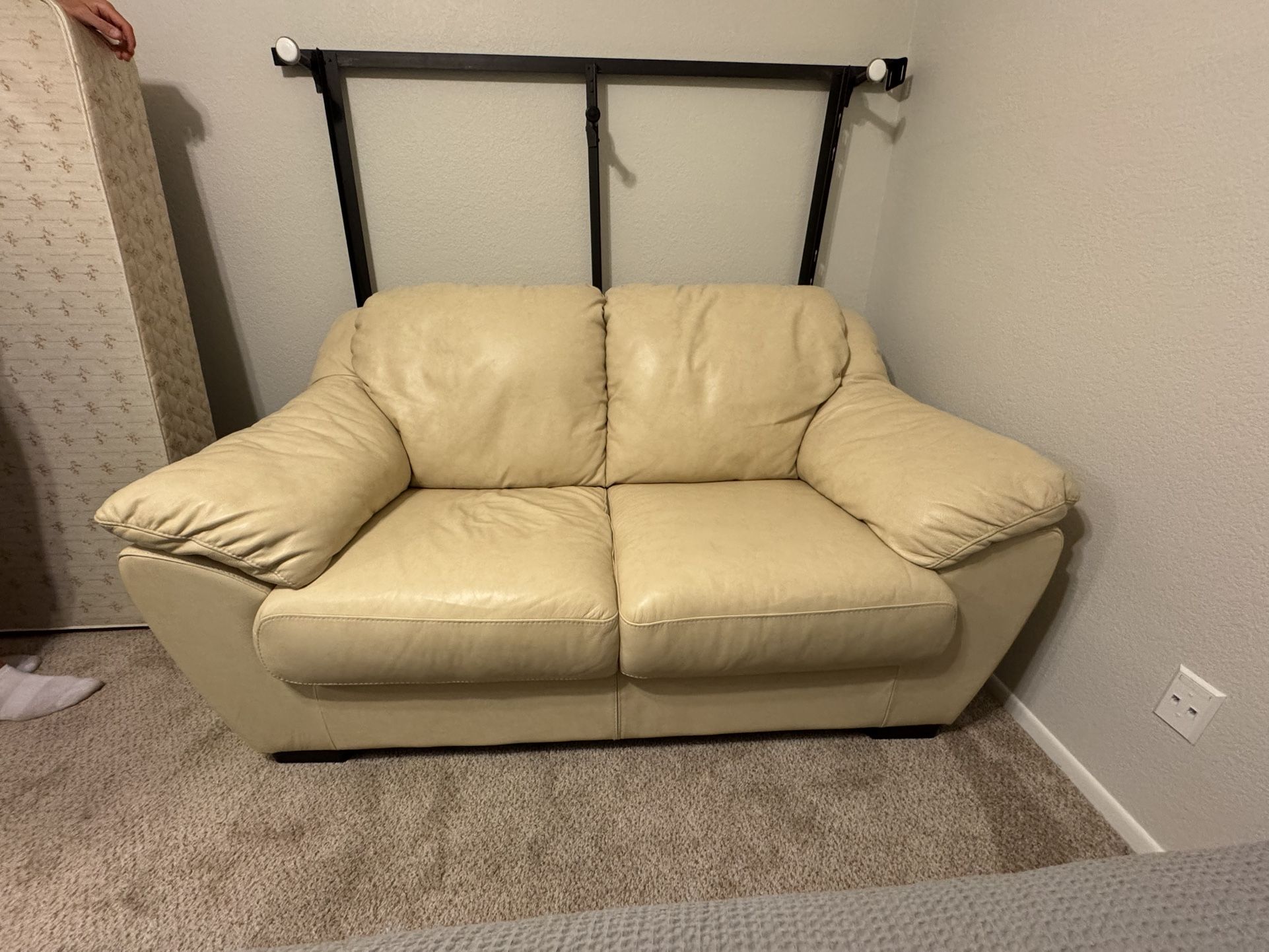 Leather Loveseat