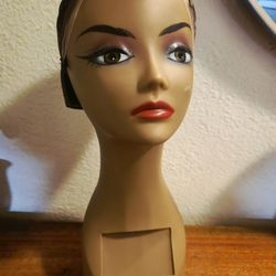 PENDING SALE Vintage Zury Beauty Hair Wig Mannequin Head 17" (Read)