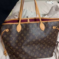 Old flower color matching coated canvas with cowhide trim Tote bag Tote bag shopping bag shoulder handbag medium women's brown