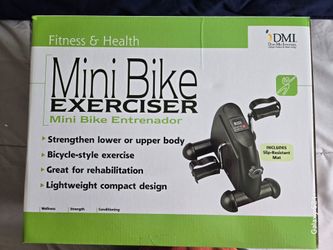 DMI Mini Bike Exerciser with Slip-Resistant Mat