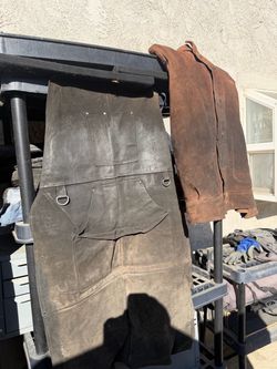Leather Welding Apron and Jacket Set