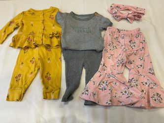3 Baby girl outfits 6 month