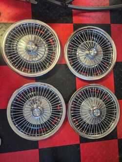 Chevy Impala spoke hubcaps 14 inch