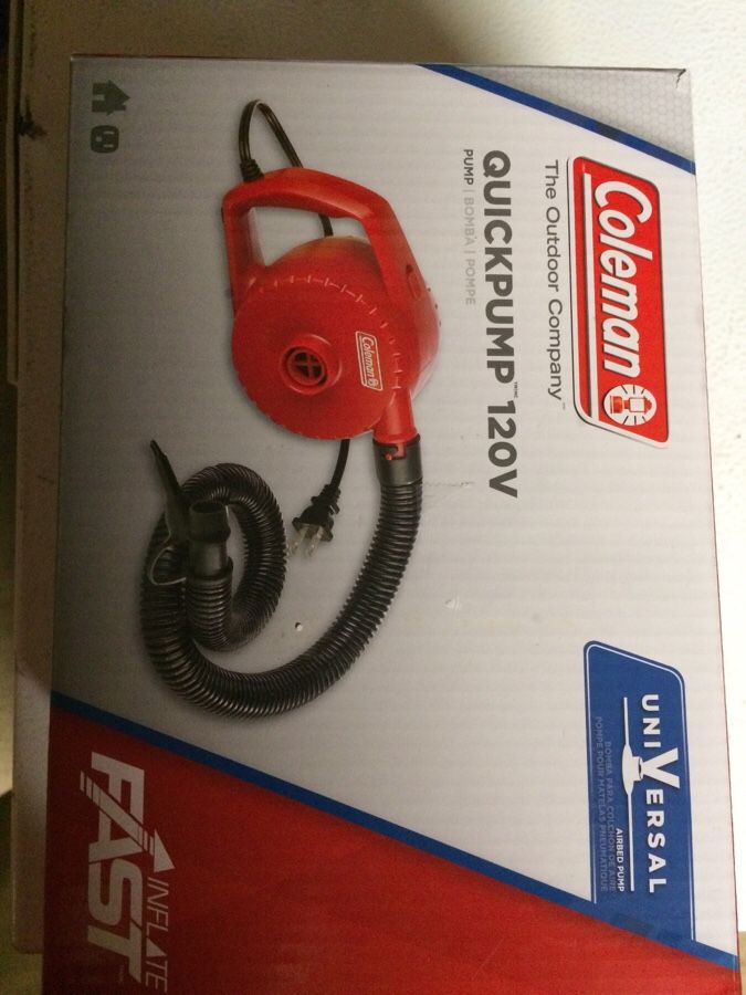 Coleman quick pump 120V brand new