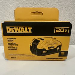 Dewalt 20v 5ah Battery (new)