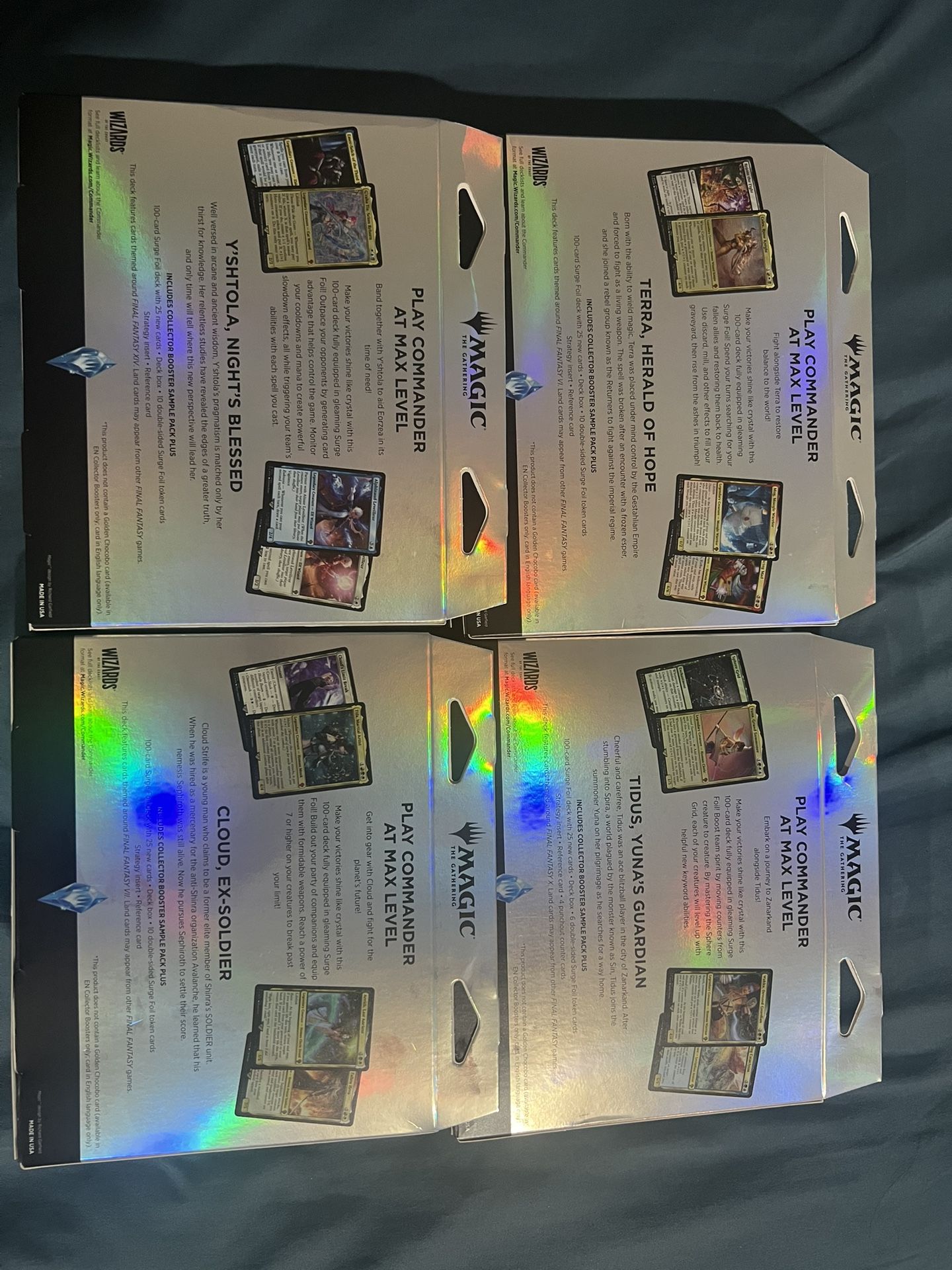 Magic The Gathering Final Fantasy Collector's Ed. Commander Deck Bundle/Collectors Boosters Box! Magic The Gathering Final Fantasy Collector's Ed. Commander Deck Bundle/Collectors Boosters Box!