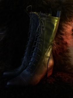 High heeled boots