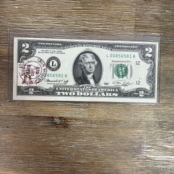 $2 Old Bill / Note Stamped Isssue Series 1976