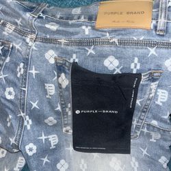 Light Blue Purple Jeans 