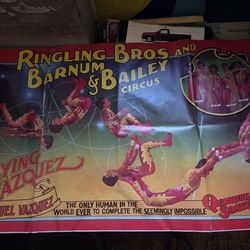Vintage Ringling circus poster 1983