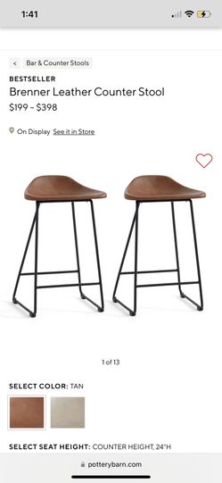 Pottery barn brenner counter stool sale