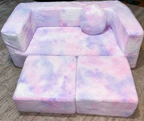 100% Brand New in box Multi pink kids sectional couch sofa brand new in box