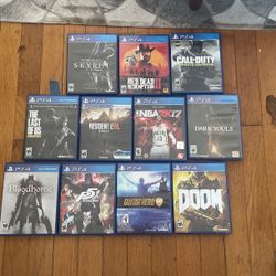 PS4 Games Lot - 11 Games. Red Dead Redemption, Dark Souls, Skyrim & more