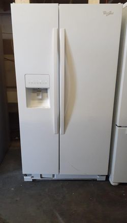 Whirlpool Side-by-Side  White Fridge
