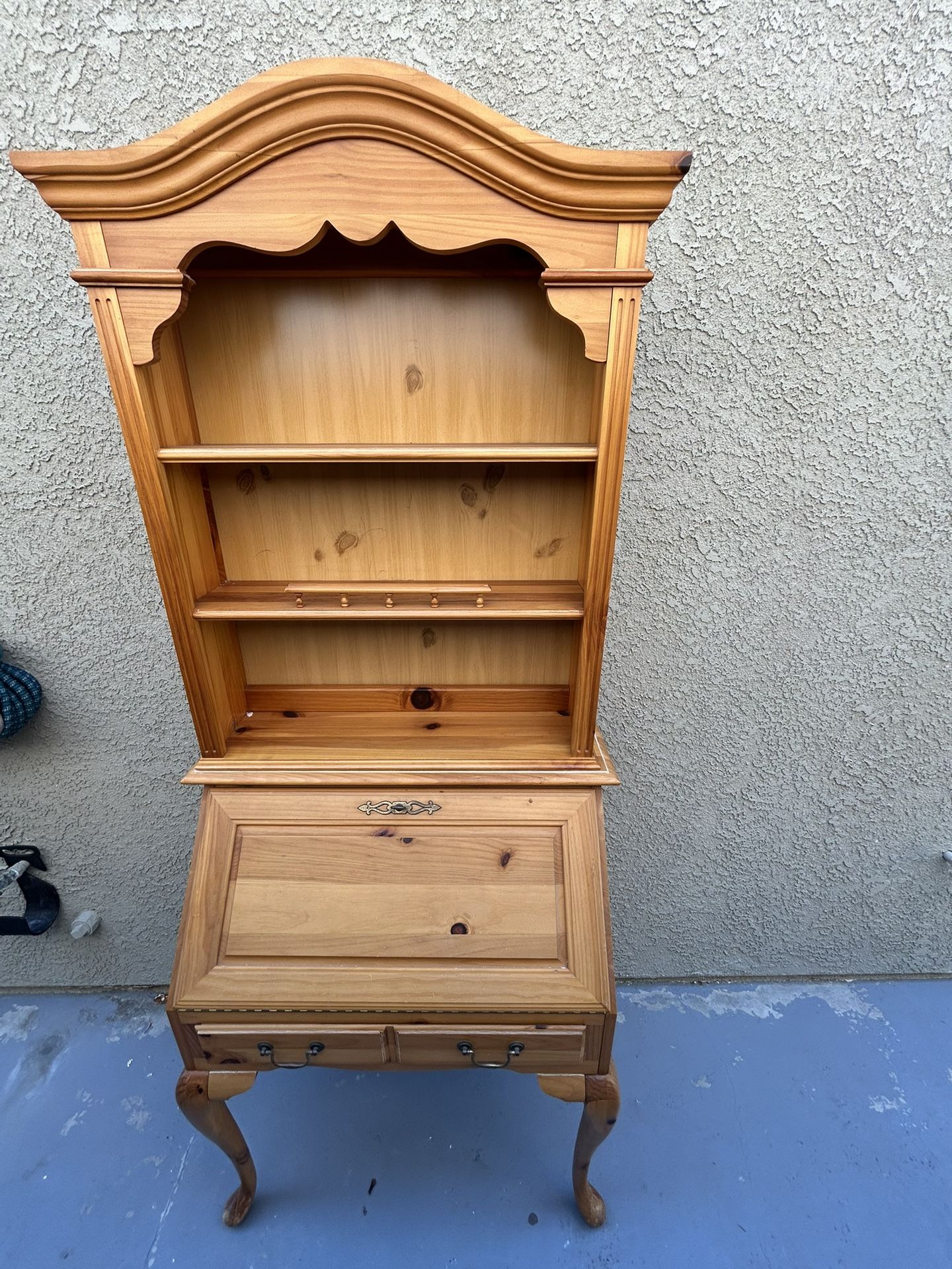 Vintage desk and shelves