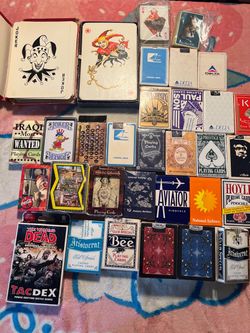 Large Lot of Vintage Playing Cards Collection
