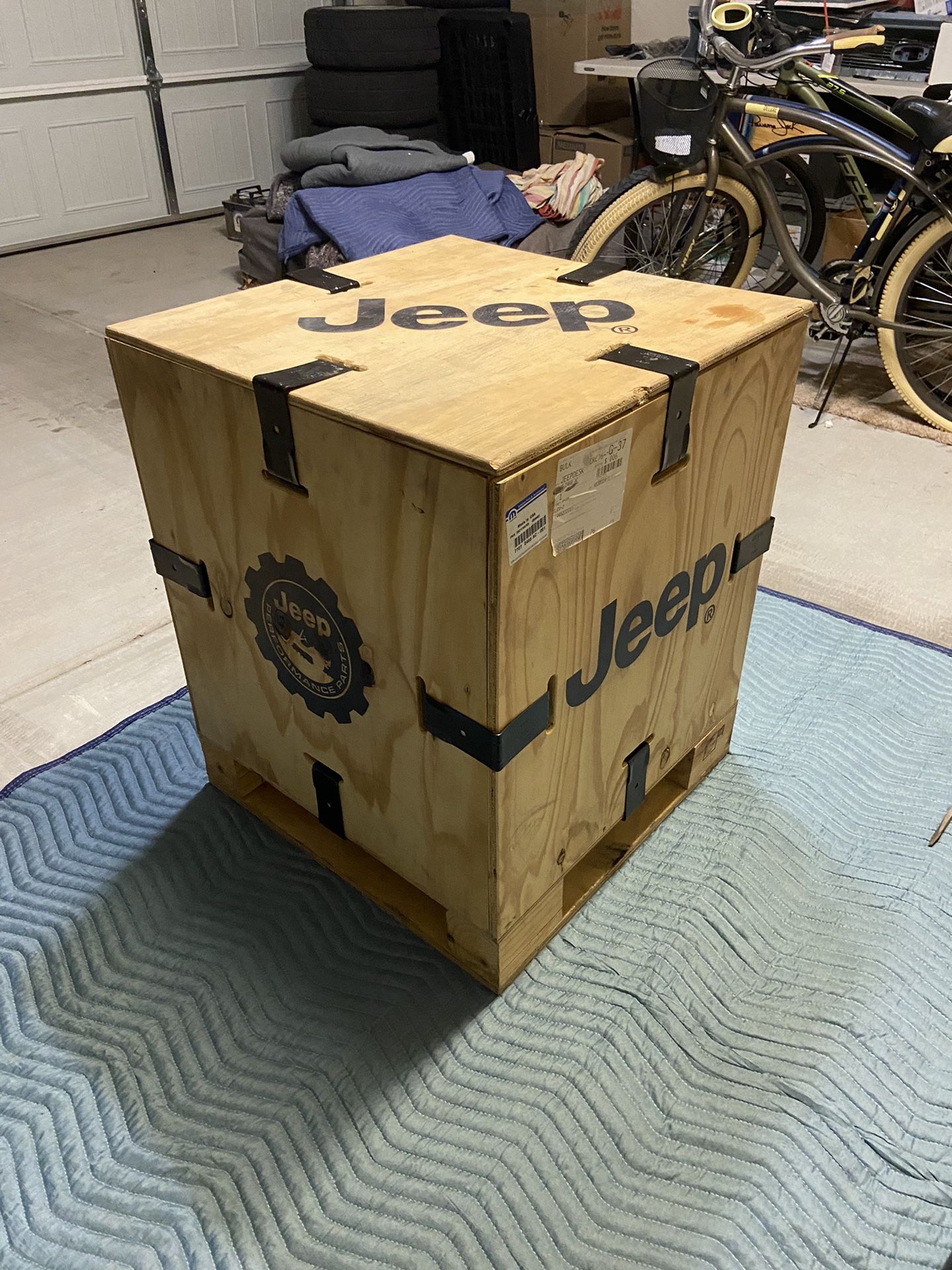 Jeep Wooden Crate