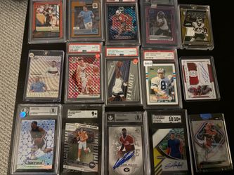 Nba mlb nfl graded raw rookie collectible trading cards available +++