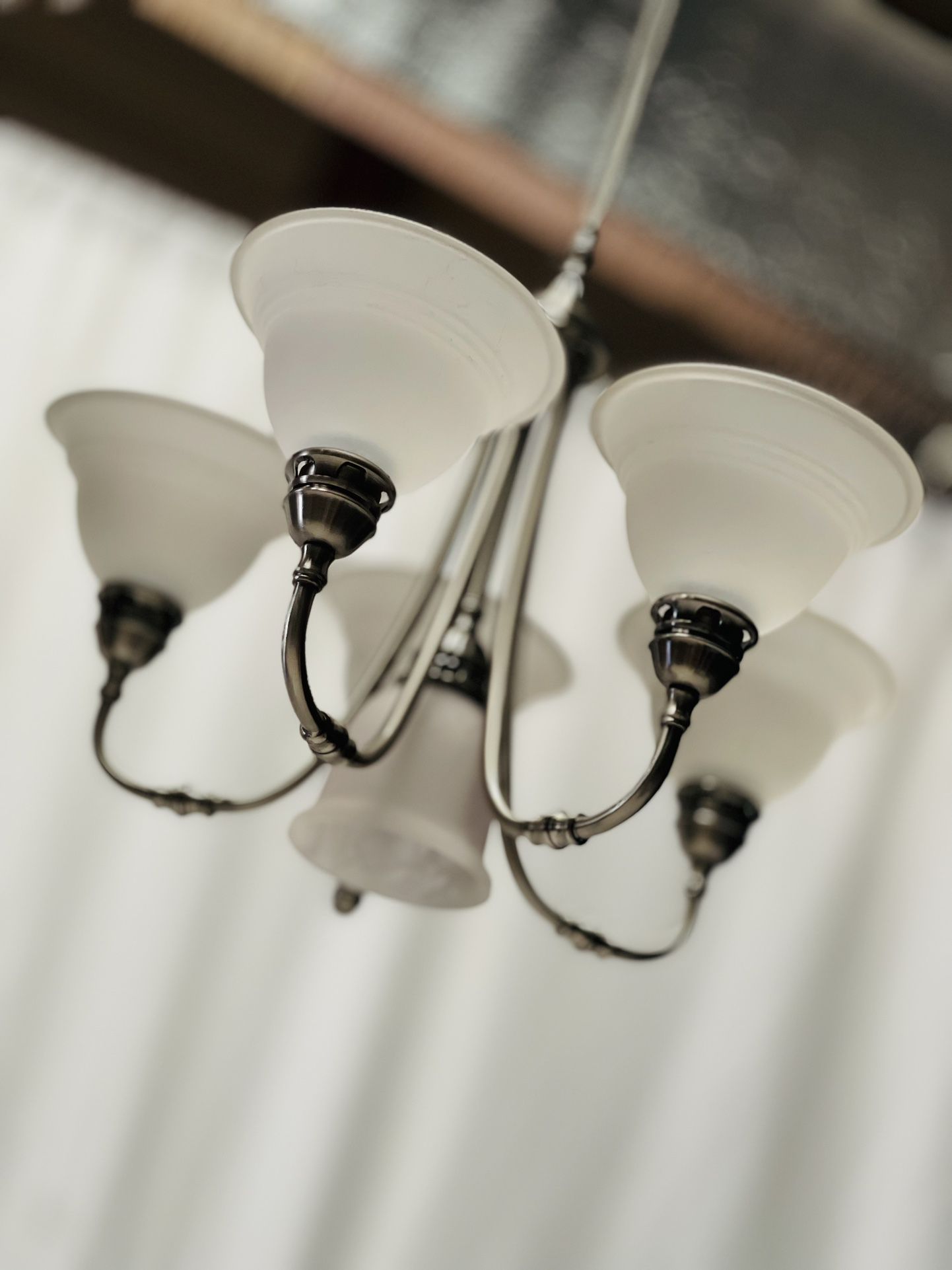 Antique Pewter Chandelier