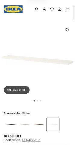 Ikea White Shelf