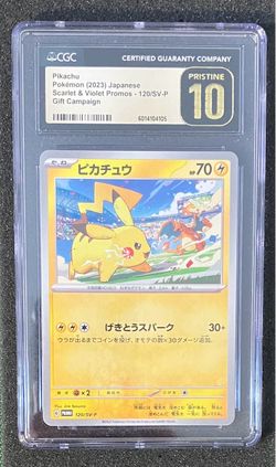 CGC Pristine 10 Pikachu (120/SV-P)