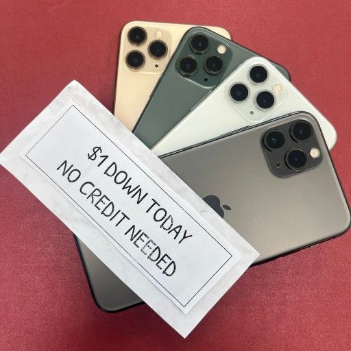 Apple iPhone 11 Pro Max 5G 90 Day Warranty $1 DOWN NO Credit Needed
