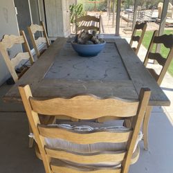 Large Heavy Table & Chairs