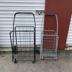 2 Supermarket Carriages Small And Medium 