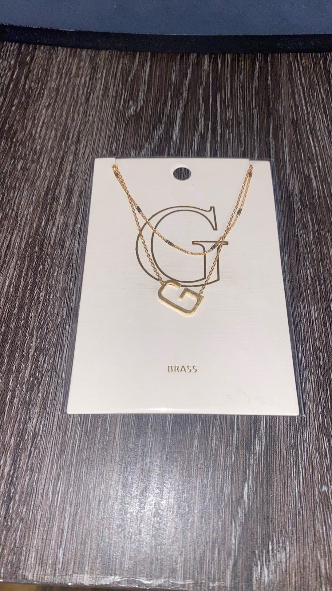 2 Layered Gold Initial Chain (G)