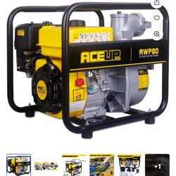 Aceup Energy Gasoline Water Pump 208cc, 3 Inch 265 GPM Portable Powered Irrigation Pump, EPA Certified