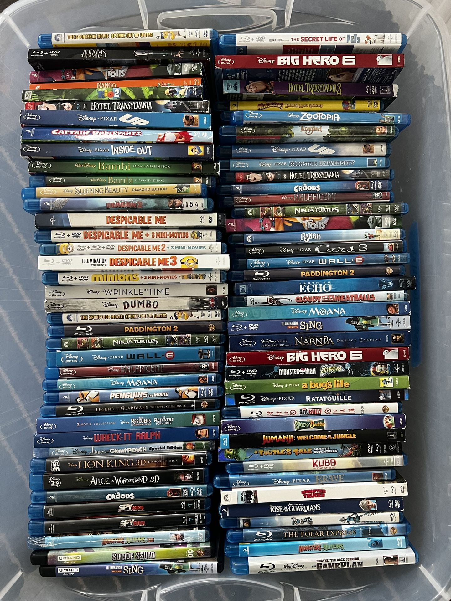(MAKE OFFER) Lots of Children’s and Kid’s Disney Pixar and Cartoon Blu-Ray Movies