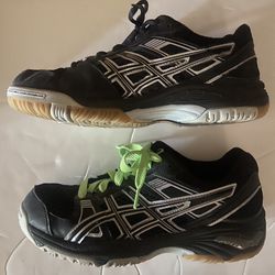 Volleyball Shoes Sz. 8Y - ASICS Gel 1140V Black/Silver B251N