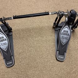 Tama Iron Cobra 900 Power Glide Double Bass Pedal + Trick Drums Retrofit Driveshaft