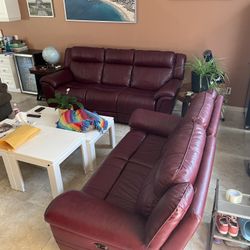 boulevard power reclining leather sofa 2 piece 