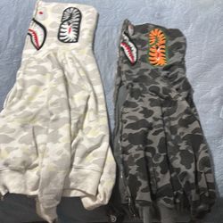 Two Bape Hoodies. 1 To 1 Reps 