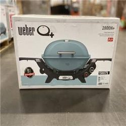 Weber Q 2800N+ Portable Liquid Propane Gas Grill in Sky Blue