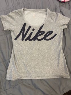 Nike Grey And Black Short sleeve T-shirt