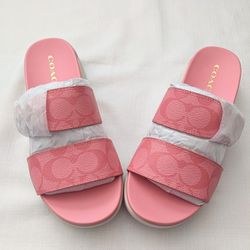 Pink Coach Sandals 