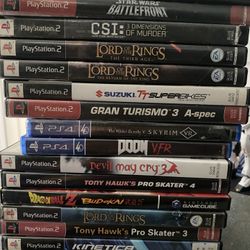 games (ps2,gamecube,ps4)