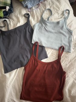 cropped spaghetti strap tank tops