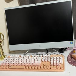 HP 22 Todo-en-uno, Intel Pentium J5040, 8GB RAM, 128GB SSD, Blanco, Windows 11 Home, 22-dd0143w