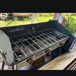 3 Burner Camp Stove With Cover