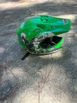 X-Pro youth Green Motocross Helmet