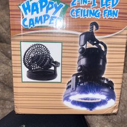 HApPYCAMPER  2-IN-1LED CEILING fAN 