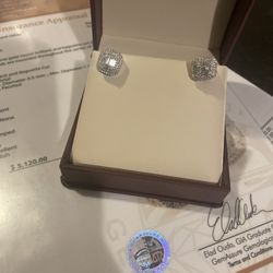 10k Gold SL1 Diamond Earrings (Authentic With Papers)